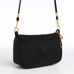 Сумка женская кросс-боди на молнии, цвет чёрный - Simaland фото 5