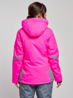 Горнолыжная куртка женская зимняя розового цвета 2316R - Chunmai фото 7