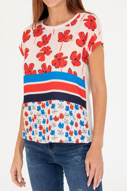 U. S. Polo Assn Женская кремовая футболка с круглым вырезом - U.s. polo assn фото 6