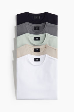Pack de 5 camisetas Slim Fit - H&m фото 6