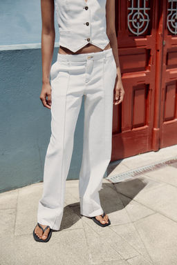 BOOTCUT TROUSERS WITH TOPSTITCHING - Zara фото 8
