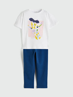 K?z ?ocuk Z?rafa Bask?l? Ti??rt ve Tayt