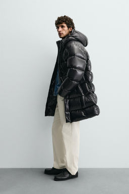 LONG 100% FEATHER PUFFER JACKET - Zara фото 4