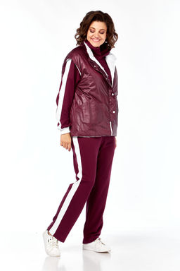 Костюм Diamant 1917 бордо белый  фото 3