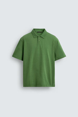 POLO REGULAR FIT LAVADO / Verde - Zara фото 7