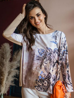 Лонгслив свободного кроя 61.7.7 - Sahar art lab фото 8