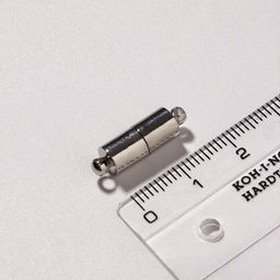 Замок-концевик магнитный 16?6 мм, d петель=1.5 мм (набор 3 шт.), цвет стальной