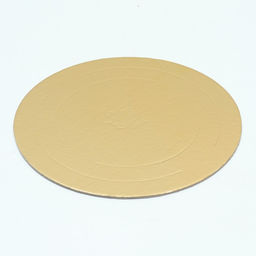 Цена за 5 шт. Подложка для торта усиленная, 22 см, золото 2.5 мм