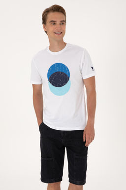 Erkek Beyaz Ti__rt Sepette S_rpriz _ndirim