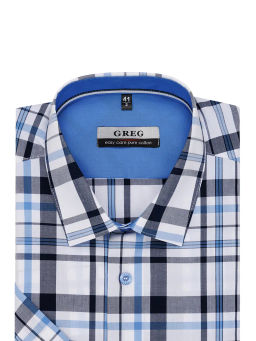 Сорочка мужская короткий рукав GREG 225/201/6042/1p