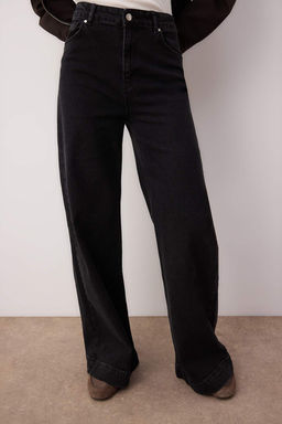 Ac?k Mavi Paca Detayl? Normal Bel Wide Leg Comfort Jeans TWOAW26JE00000 - Trendyolmilla фото 7
