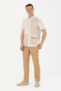 U. S. Polo Assn Мужская рубашка с коротким рукавом Stone - U.s. polo assn фото 18
