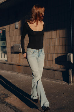 SQUARE NECK POLYAMIDE BODYSUIT - Zara фото 7