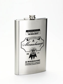 Фляжка «Мотиватор», нержавеющая сталь, 1920 мл
