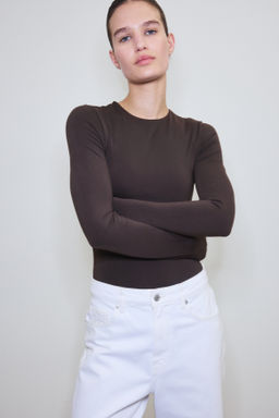 Body tanga de manga larga Sculpting - H&m фото 4