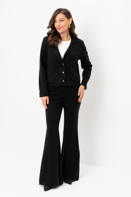 ЕВ 408/ш/черный брюки жен