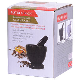 27542 Ступка с пестиком мрамор 210мл MB (х8) - Mayer&boch фото 2