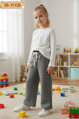 Штаны для девочки на резинке