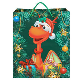 Пакет ламинат вертикальный, С Новым годом, 23 x27x11,5 см, Микки Маус и Дракон - Disney фото 4