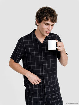 Regular Fit Ekose Erkek Pijama Tak?m