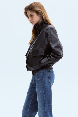 Straight High Waist Ankle Jeans - H&m фото 12