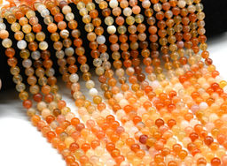 Бусины из агата Ботсвана шарик 7мм, 39см, 60 бусин Радуга камня
