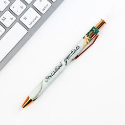 Подарочный набор, ежедневник А6, 80 л., ручка шариковая «Учитель»