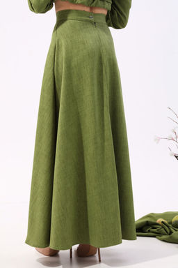 Юбка NIKVA н813-7 зелень  фото 3