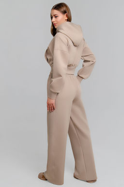 Арт. 2807 Костюм с брюками женский 42-48 (4 шт) Цвет:бежевый