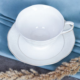 Чайный набор 12 предметов 250 мл на ножке / RS/12-FY21001 Gray /уп 8/ серая коробка - ГалеонТрейд фото 3