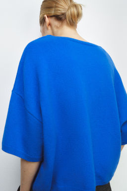 100% WOOL WIDE SLEEVE JUMPER - Zara фото 3