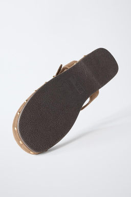 SPLIT LEATHER CLOGS - Zara фото 6