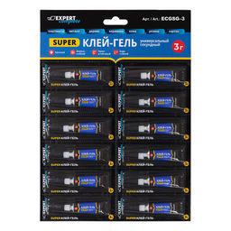 Expert Complete Premier Супер клей-гель 12 шт х 3 г ECGSG-3