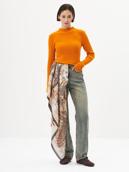 Платок жен. шелк+шерсть+мод 120х120 E16-8487-03