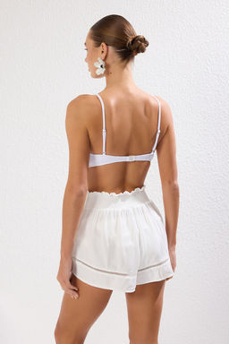 TRENDYOLMILLA Siyah Dokuma Dokulu Serit Aksesuarl? Plaj Sort TBESS25SR00005  фото 10