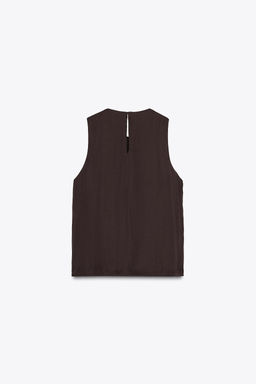 SATIN TOP WITH RUFFLES - Zara фото 7