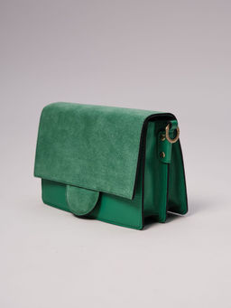 Сумка через плечо Deboro 30574 зеленая весна