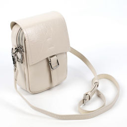 Женская кожаная овальная сумка через плечо 0116-14 - Cidirro фото 2