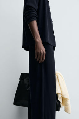 RELAXED FIT TROUSERS WITH BELT - Zara фото 7