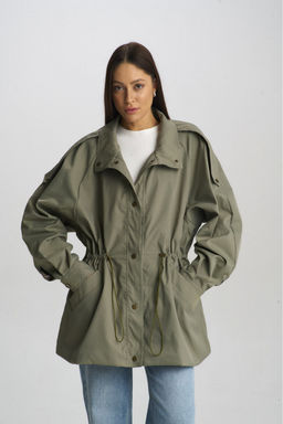 Куртка-реглан на кулиске Olive
