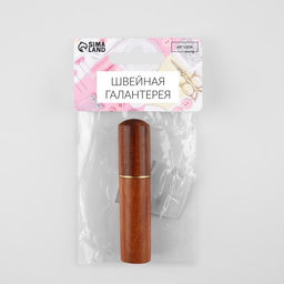 Игольница-туба, 8.5×1.7×1.7 см, коричневая