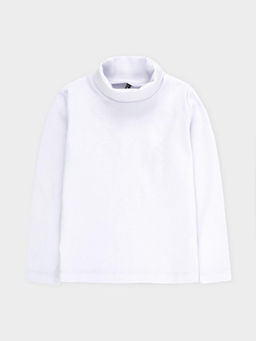 КП 302111/белый джемпер (водолазка) для дев