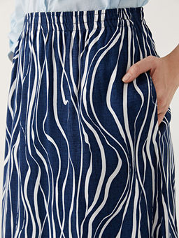 Beli Lastikli Desenli Kad?n Etek