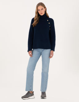 Lacivert Comfort Fit Kazak - Pierre cardin фото 4