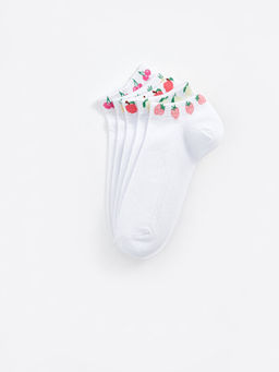 Desenli K?z ?ocuk Patik ?orap 5li - Waikiki фото 2