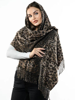 Яркий палантин с анималистичным принтом - Pretty mania фото 4