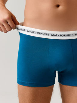 Цена за 2 штуки! Трусы боксеры мужские синие - Mark formelle фото 4