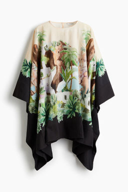 Vestido caft?n estampado