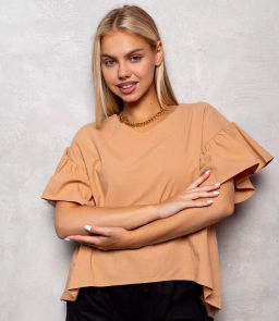 Блуза #КТ2275 (1), карамель - Dommod фото 5