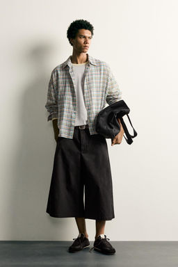 CAMISA RELAXED FIT CUADROS / Multicolor
